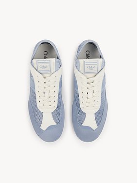 Chloé Kick sneaker Mesh & calfskin
Pearl Blue Top view of the product