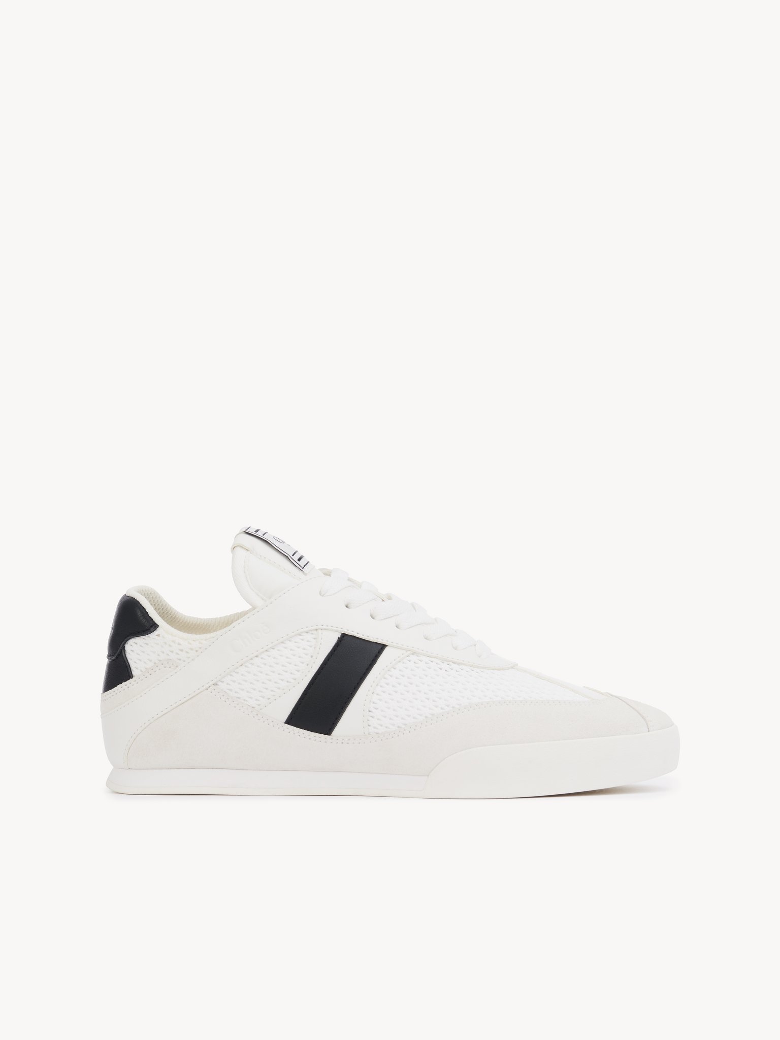 Chloé Kick sneaker Mesh & calfskin
White - Black