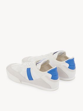 Chloé Kick sneaker Mesh & calfskin
White - Blue 