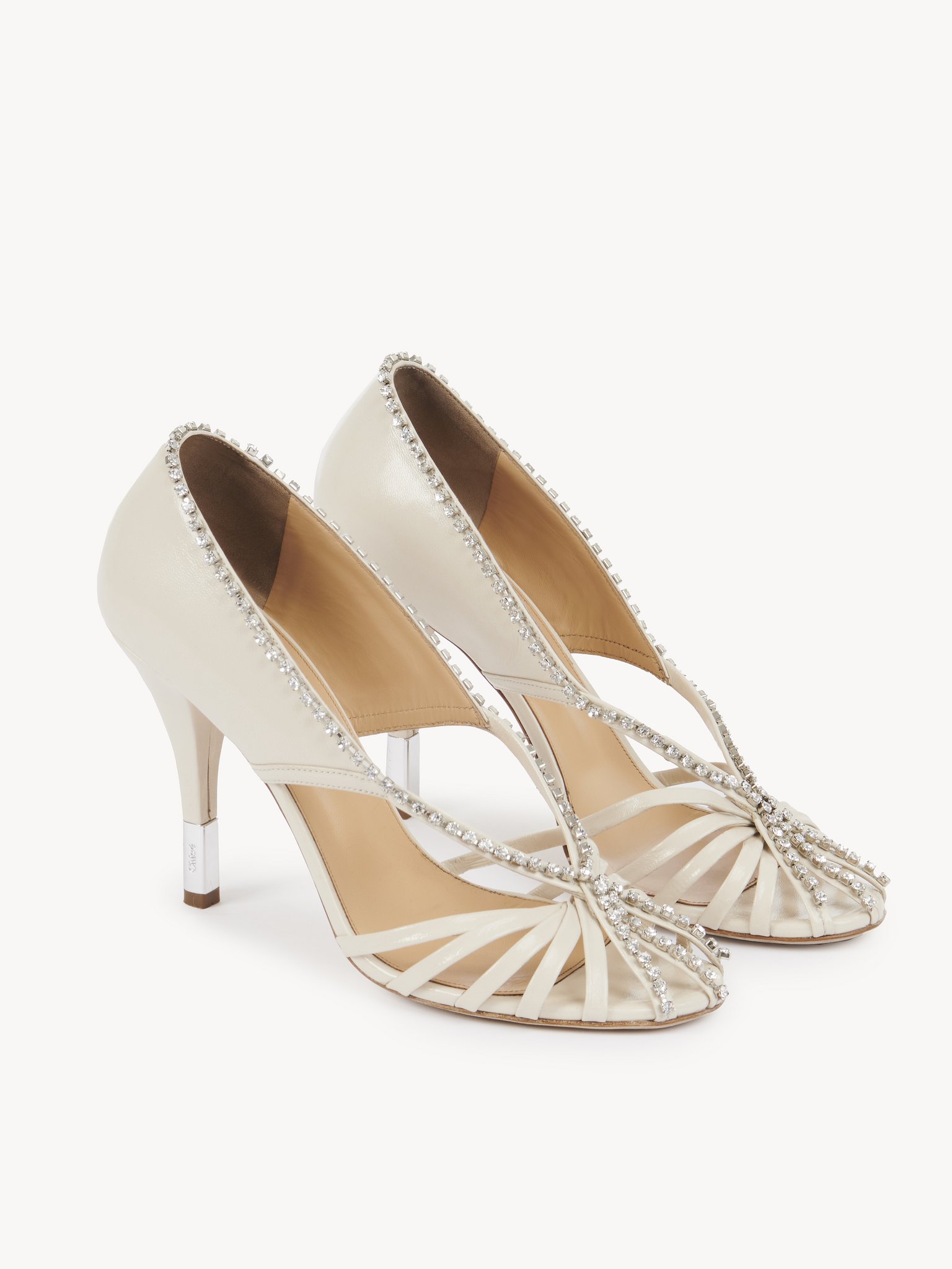 Leonie pump Sheepskin & strass
Pearly Ivory Product detail