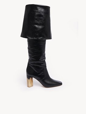 Georgia heeled boot Shiny calfskin
Black