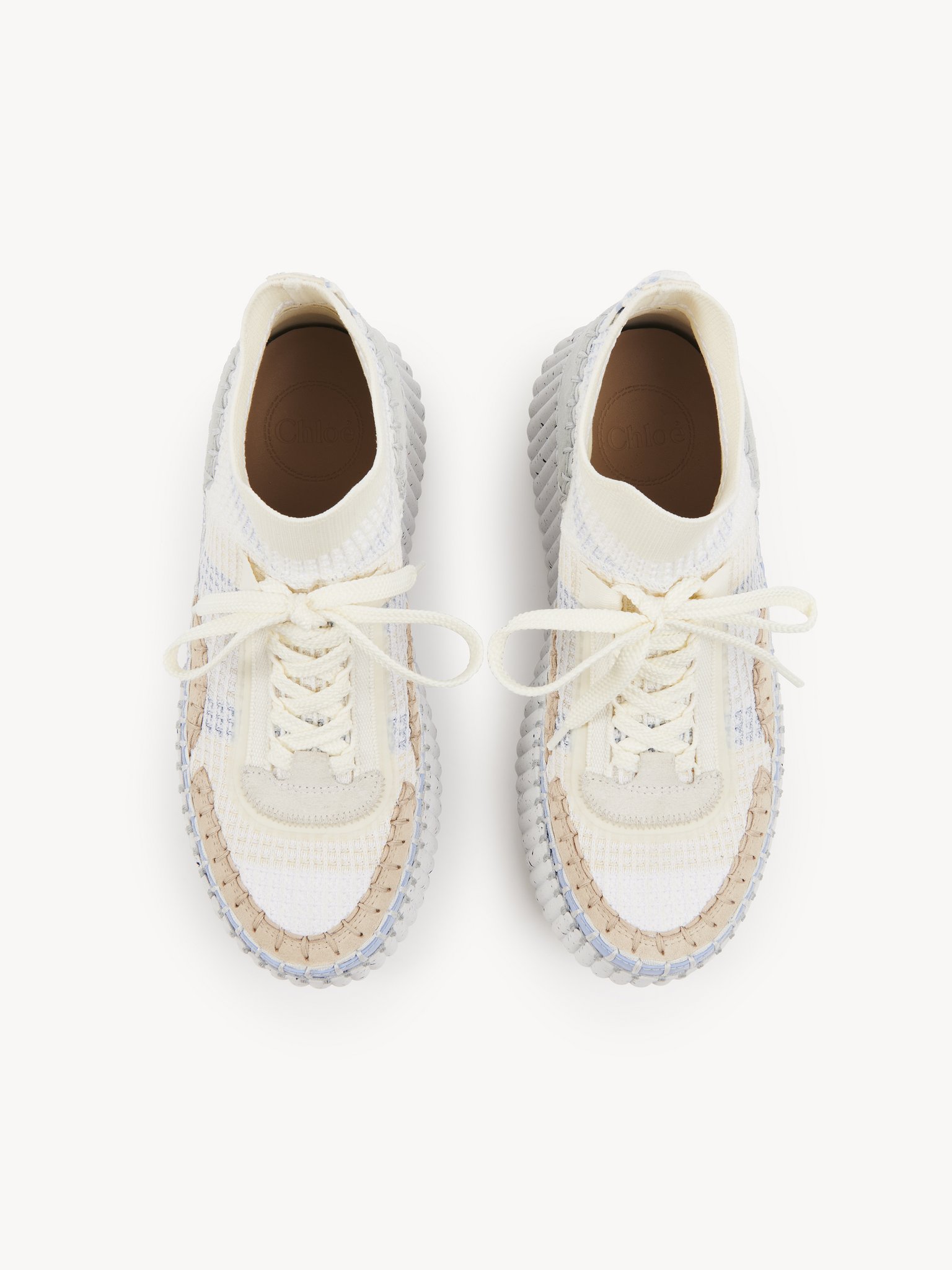 Nama wedge sneaker Lower-impact mesh
Pearl Blue 