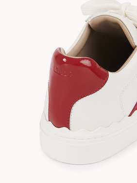 Lauren sneaker Calfskin mix
Blooming Red Front view of the product being worn