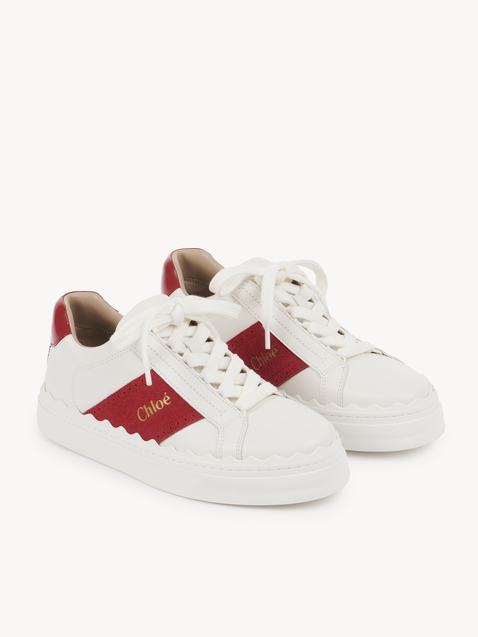 Lauren sneaker Calfskin mix
Blooming Red Product detail