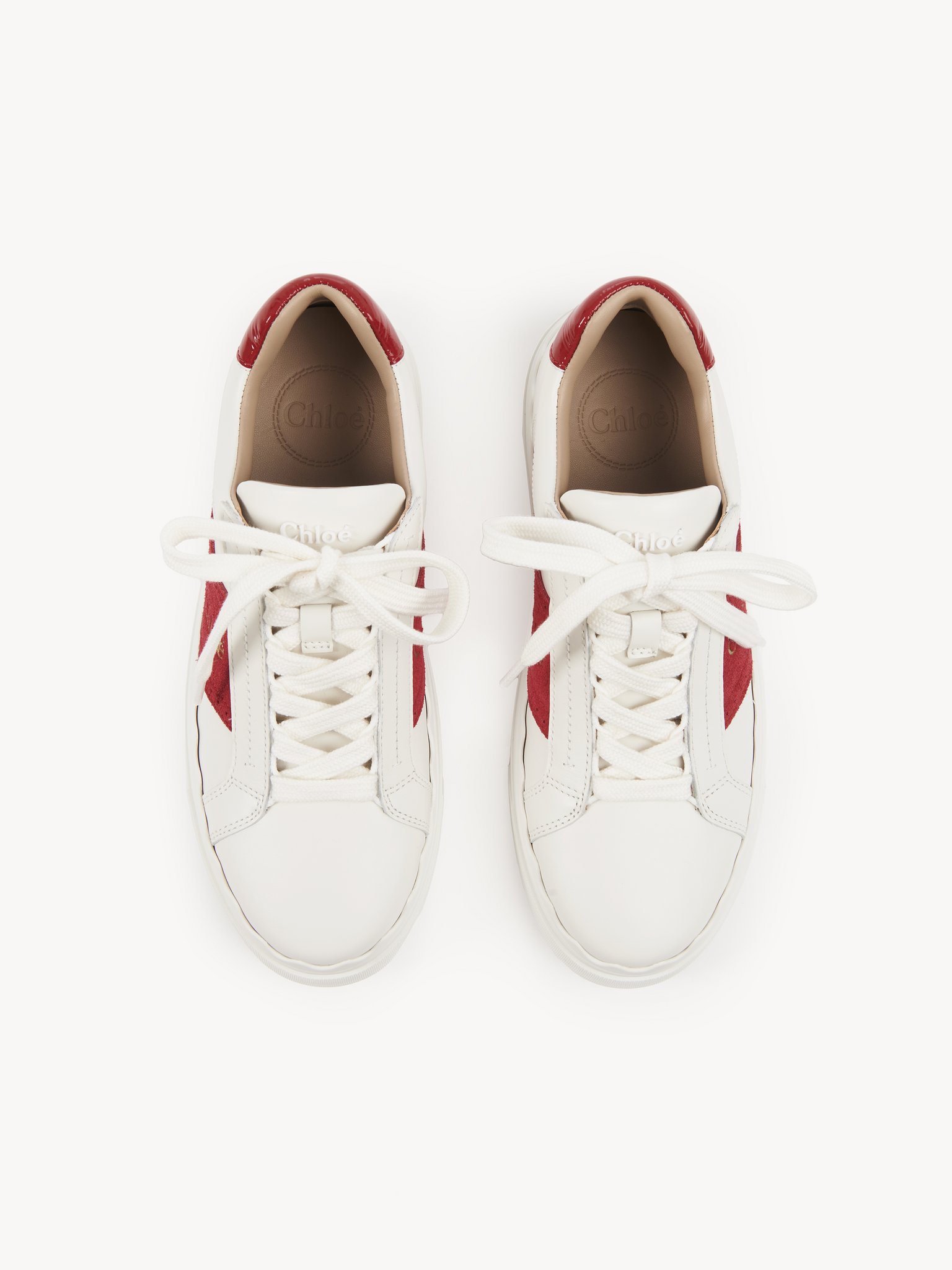 Lauren sneaker Calfskin mix
Blooming Red Top view of the product