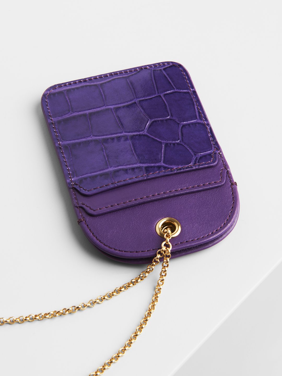 chloe purple card holder