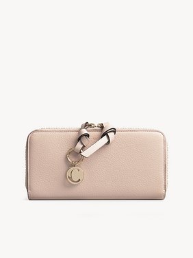 Alphabet long wallet Grained & shiny calfskin
Cement Pink