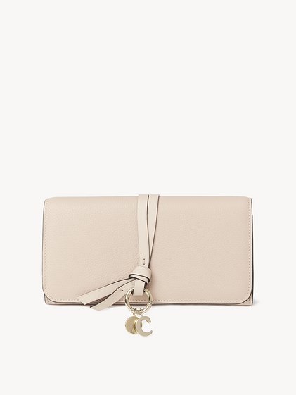 Chloé フラップ付きグレインレザー製Alphabetウォレット | Chloé JP