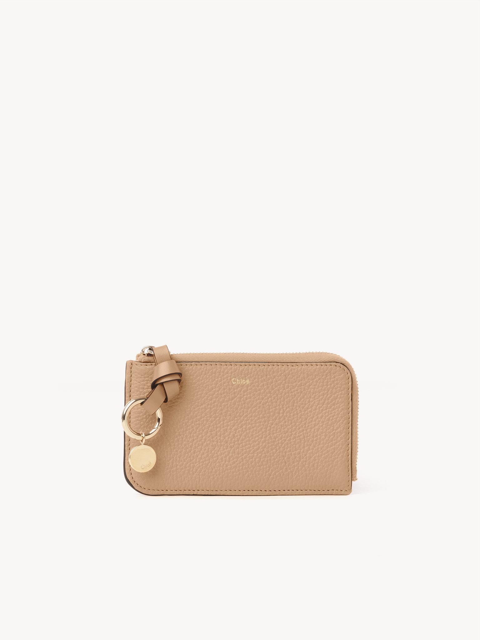 Alphabet purse in grained leather Grained & shiny calfskin
Light Tan [*** acc_altImage_shotM ***]