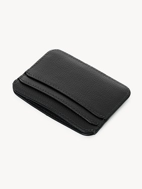 Marcie card holder in grained leather Grained calfskin
Black Product detail