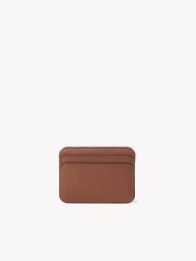 Marcie card holder in grained leather Grained calfskin
Tan Back view of the product