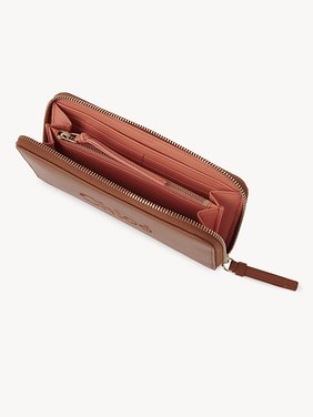 Chloé Sense long wallet in soft leather Shiny calfskin
Caramel 