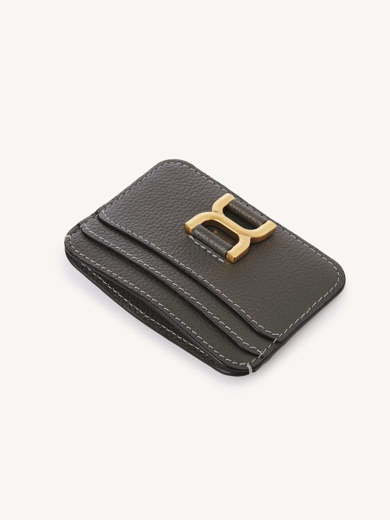 Marcie card holder in grained leather Grained calfskin
Elephant Grey Product detail