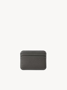 Marcie card holder in grained leather Grained calfskin
Elephant Grey Back view of the product