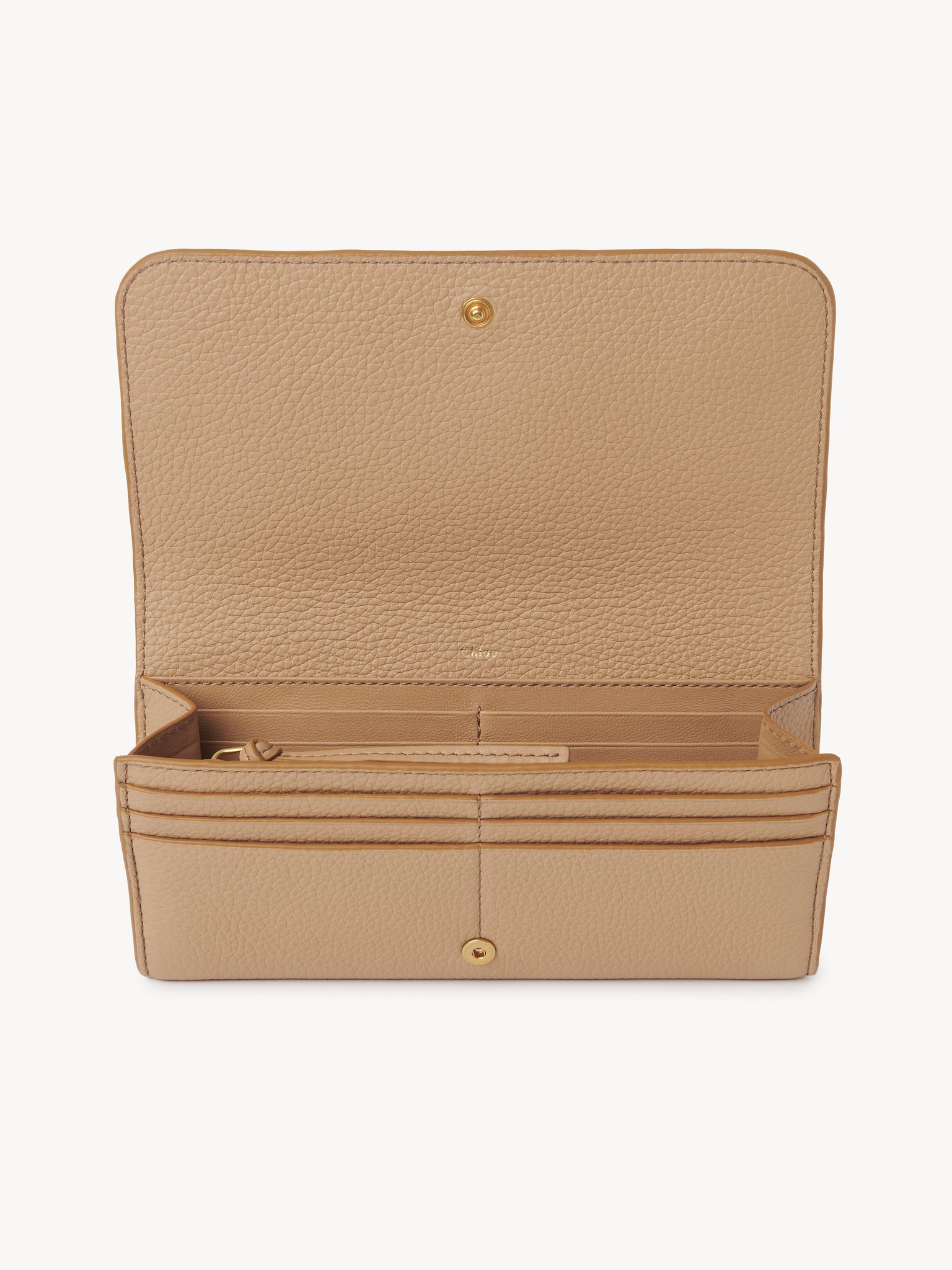 Marcie long wallet with flap in grained leather Grained calfskin
Light Tan Product detail