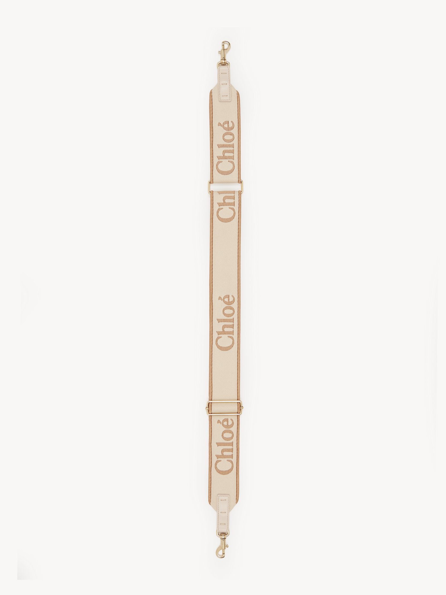 Adjustable strap in canvas Canvas with Chloé logo embroidery
Powder Beige Product detail