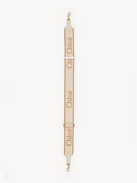 Adjustable strap in canvas Canvas with Chloé logo embroidery
Powder Beige Product detail