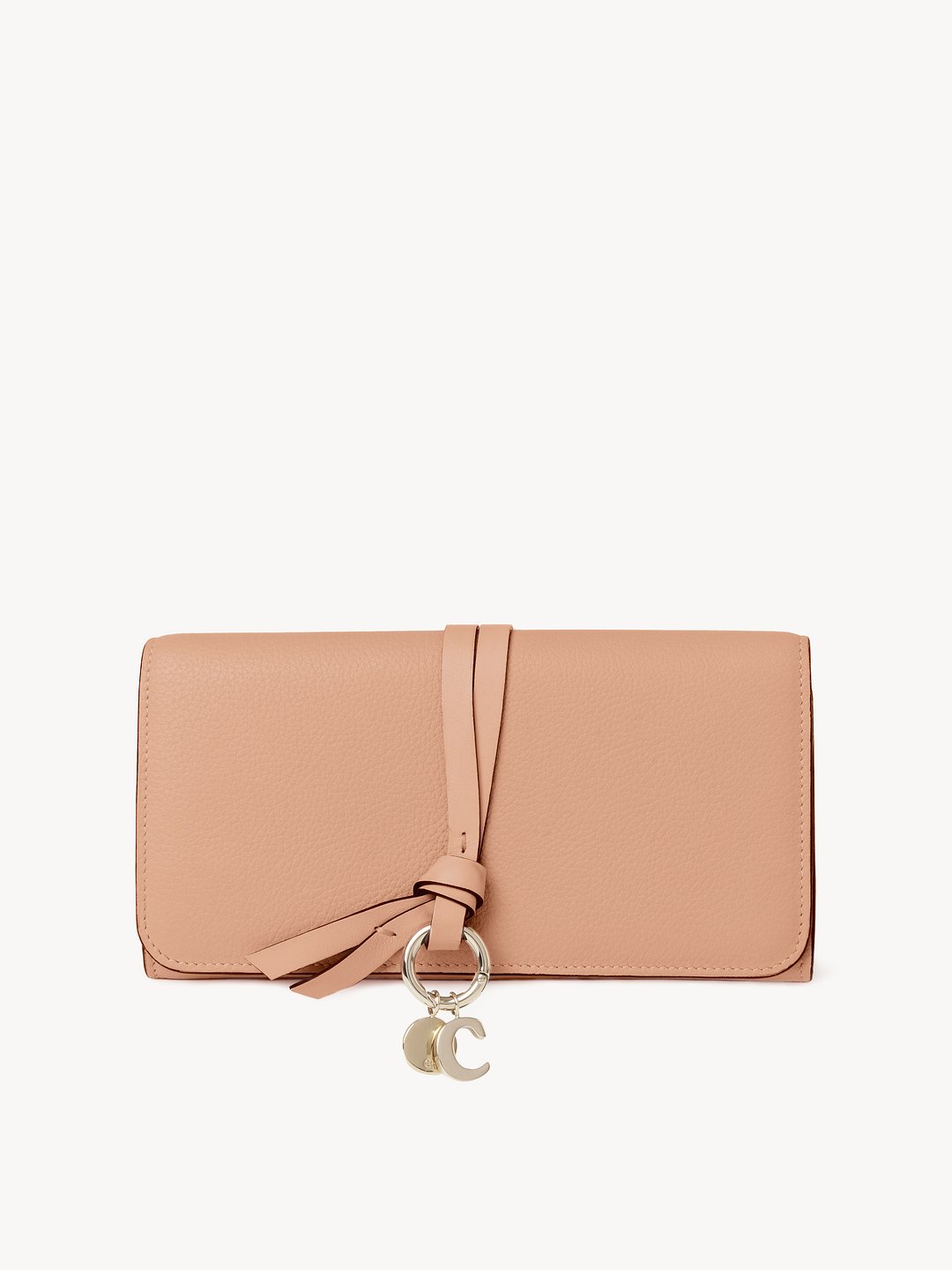 Chloé フラップ付きグレインレザー製Alphabetウォレット | Chloé JP