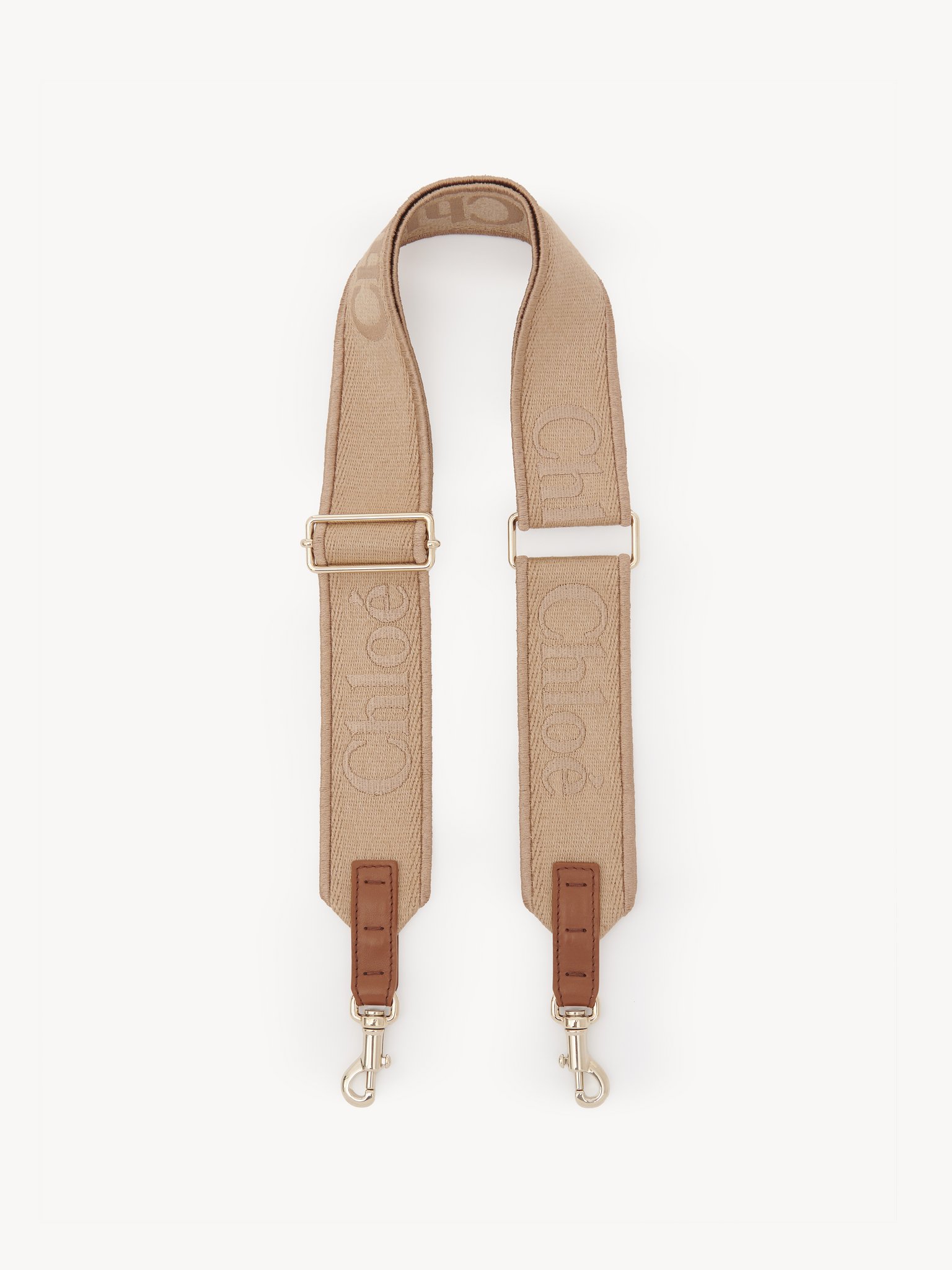 Adjustable strap in canvas Canvas with Chloé logo embroidery
Soft Tan