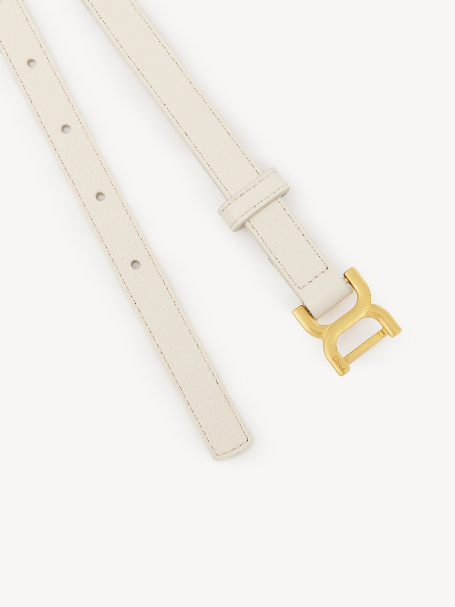 Small Marcie belt Grained calfskin
Misty Ivory Product detail