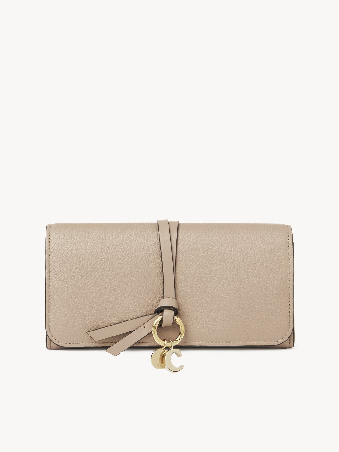 Chloé フラップ付きグレインレザー製Alphabetウォレット | Chloé JP