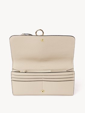 Alphabet wallet with flap in grained leather Grained & shiny calfskin
Sweet Beige Product detail