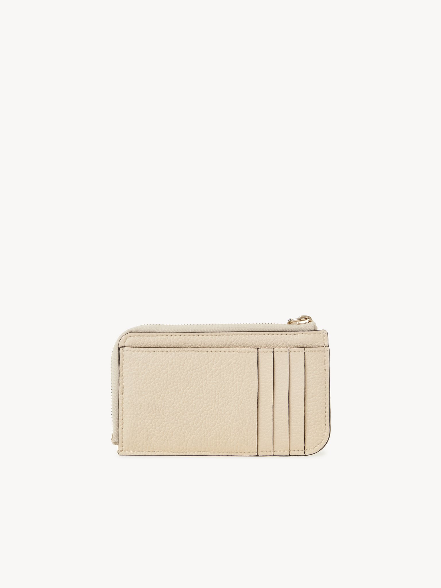 Alphabet wallet in grained leather Grained & shiny calfskin
Sweet Beige 