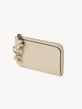 Alphabet wallet in grained leather Grained & shiny calfskin
Sweet Beige Back view of the product