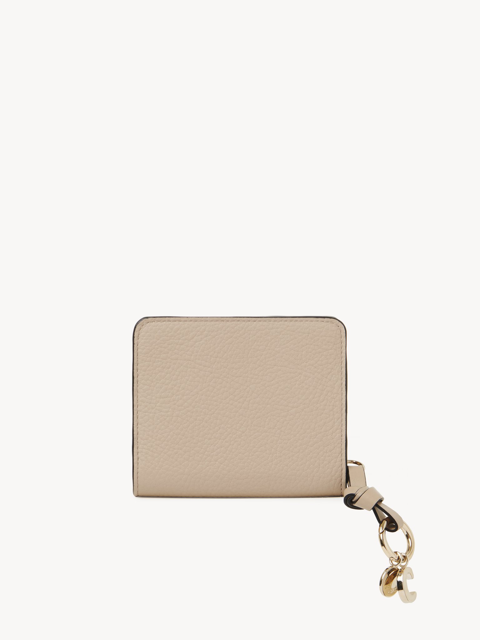 Alphabet compact wallet in grained leather Grained & shiny calfskin
Floral Grey Top view of the product