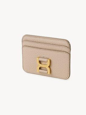 Marcie card holder in grained leather Grained calfskin
Floral Grey Back view of the product