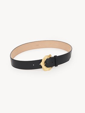 The Chloé Flowers belt Soft calfskin & brass
Black