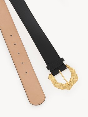 The Chloé Flowers belt Soft calfskin & brass
Black Product detail