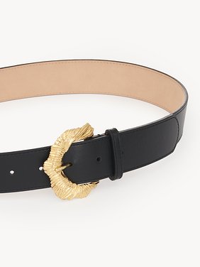 The Chloé Flowers belt Soft calfskin & brass
Black 