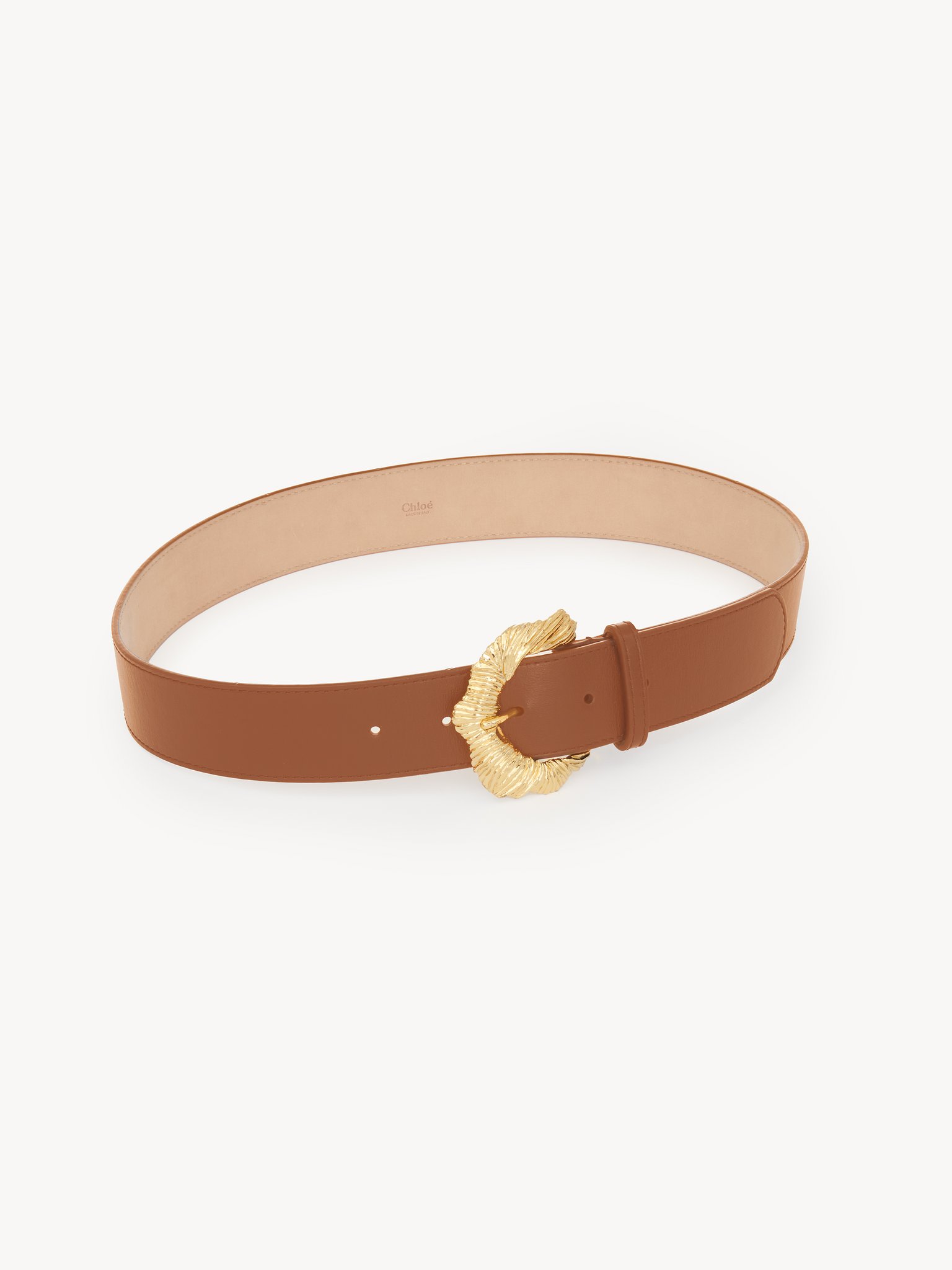 The Chloé Flowers belt Soft calfskin & brass
Clay Brown