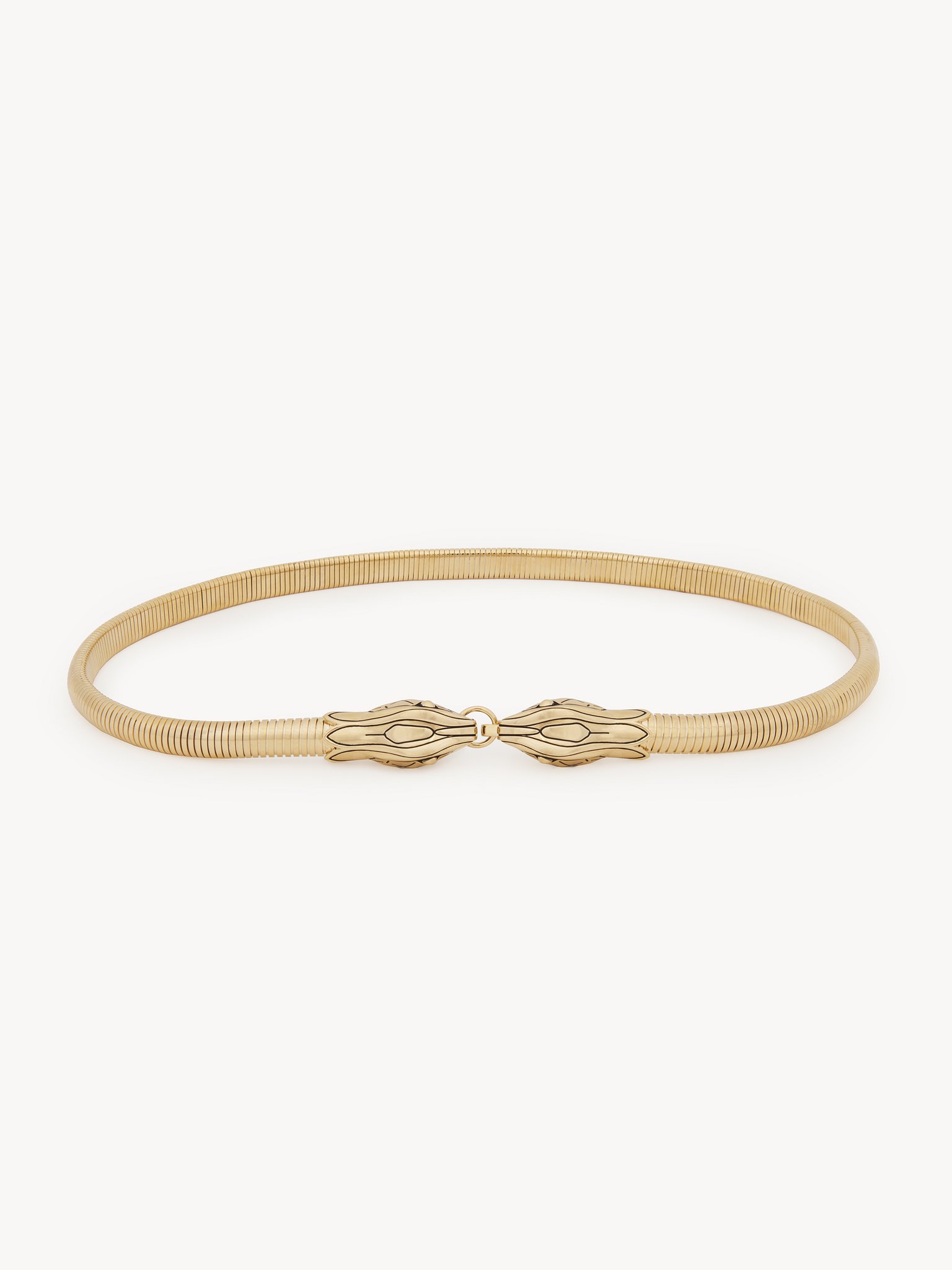 The Chloé Snake belt Brass
Vintage Gold