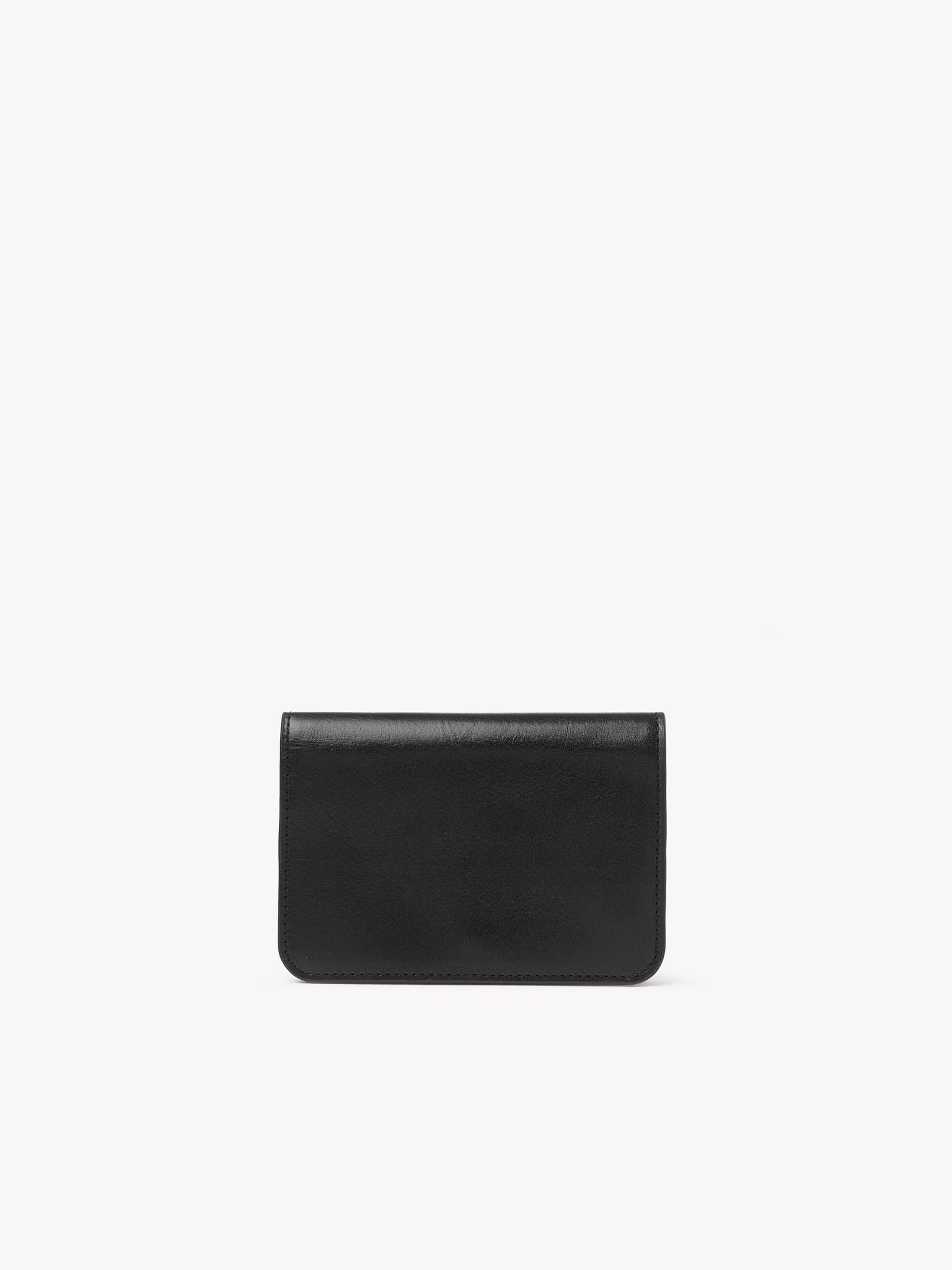 C Chloé bifold wallet in shiny leather  Shiny calfskin
Black Top view of the product