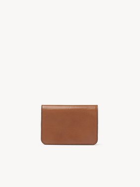 C Chloé bifold wallet in shiny leather  Shiny calfskin
Clay Brown Top view of the product