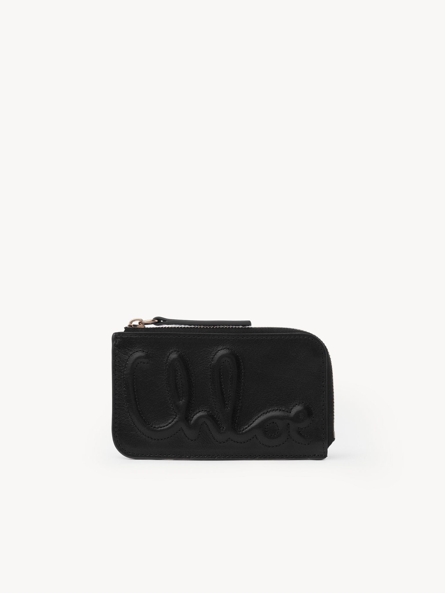 C Chloé small purse with card slots in shiny leather Shiny calfskin
Black