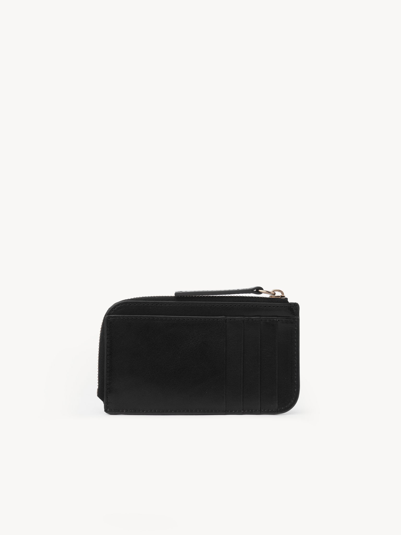 C Chloé small purse with card slots in shiny leather Shiny calfskin
Black 