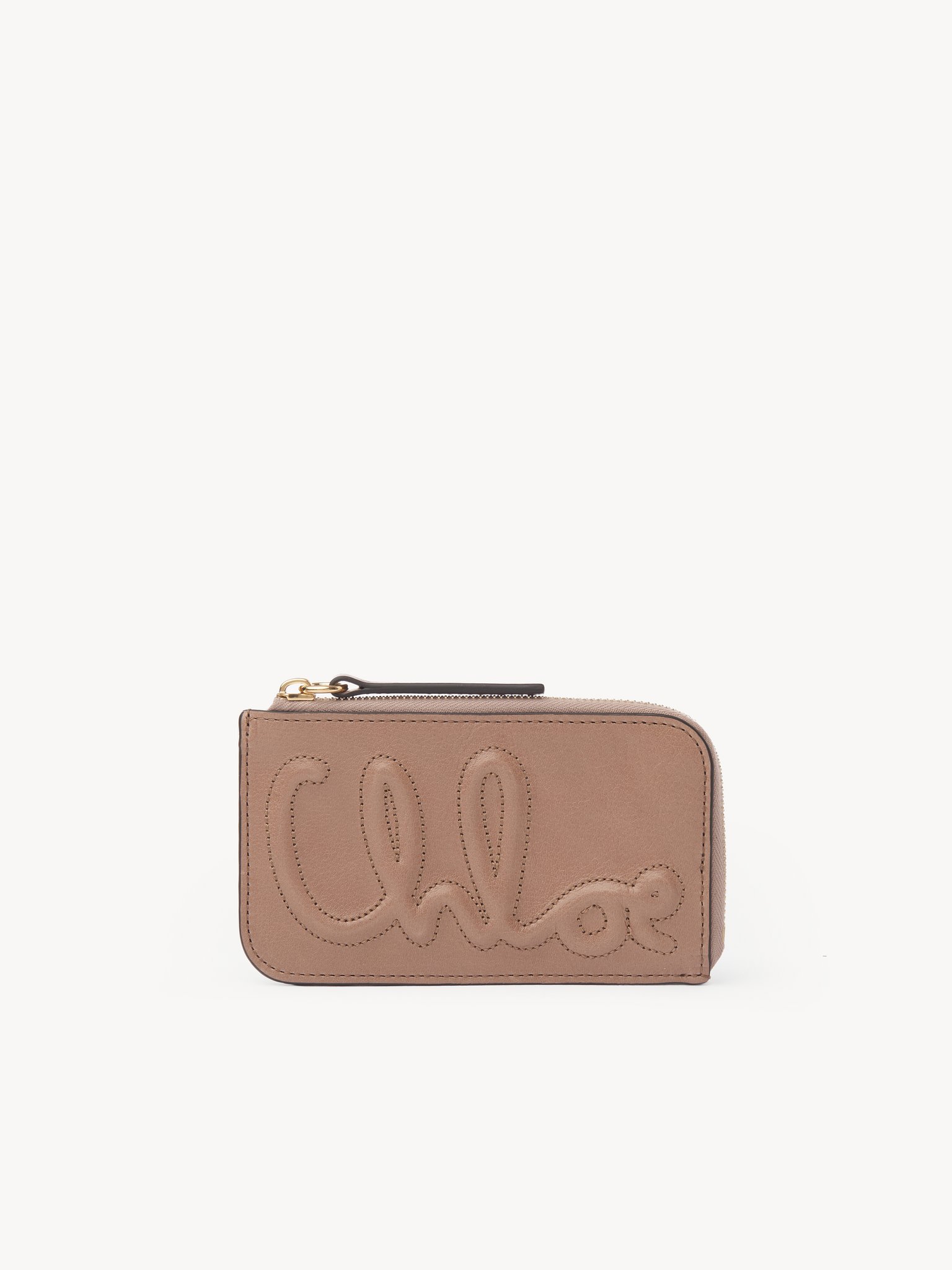 C Chloé small purse with card slots in shiny leather Shiny calfskin
Woodrose