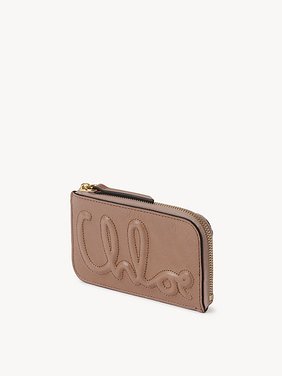 C Chloé small purse with card slots in shiny leather Shiny calfskin
Woodrose Back view of the product