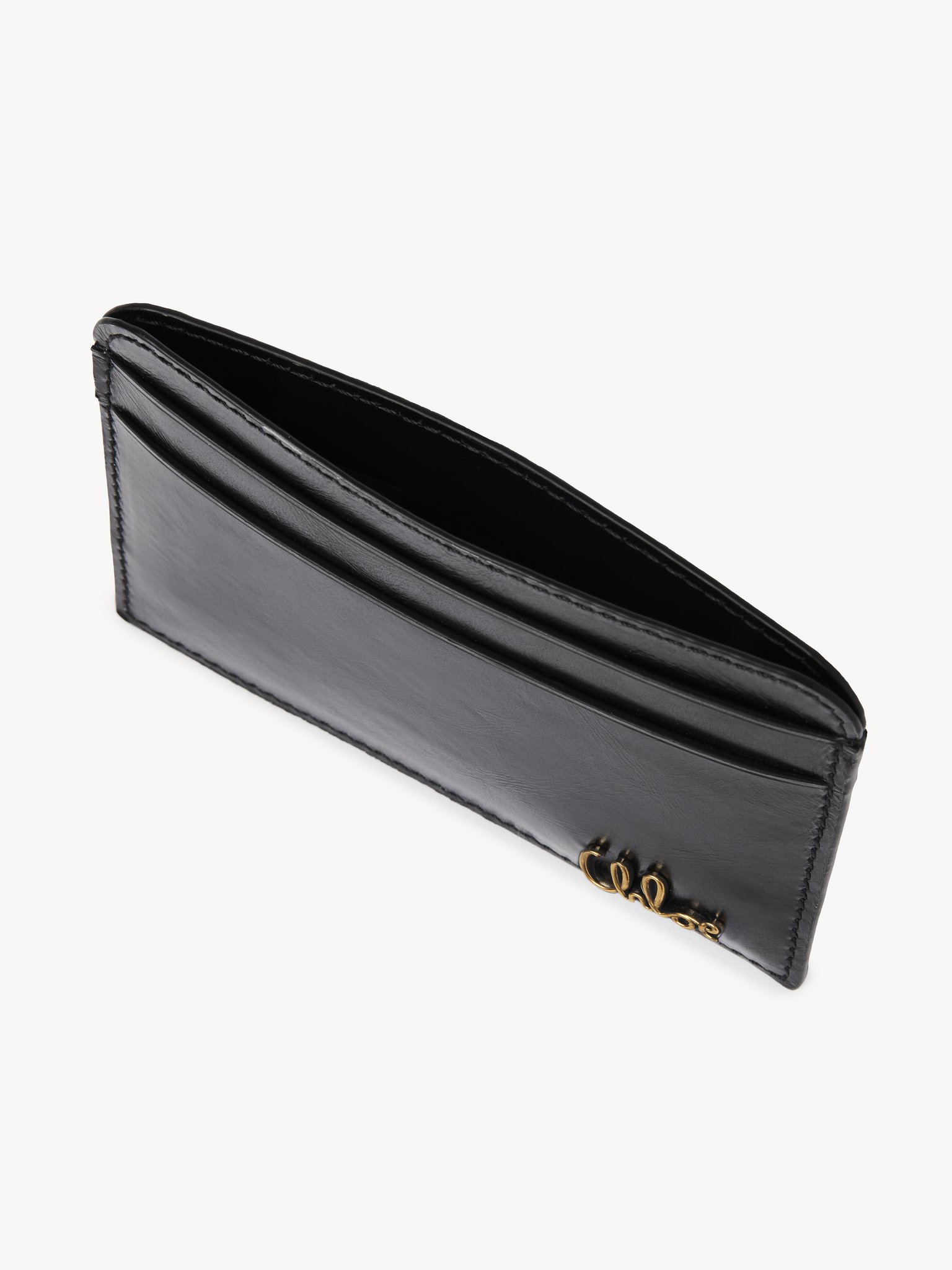 Chloé Iconic card holder in shiny leather Shiny calfskin
Black Product detail