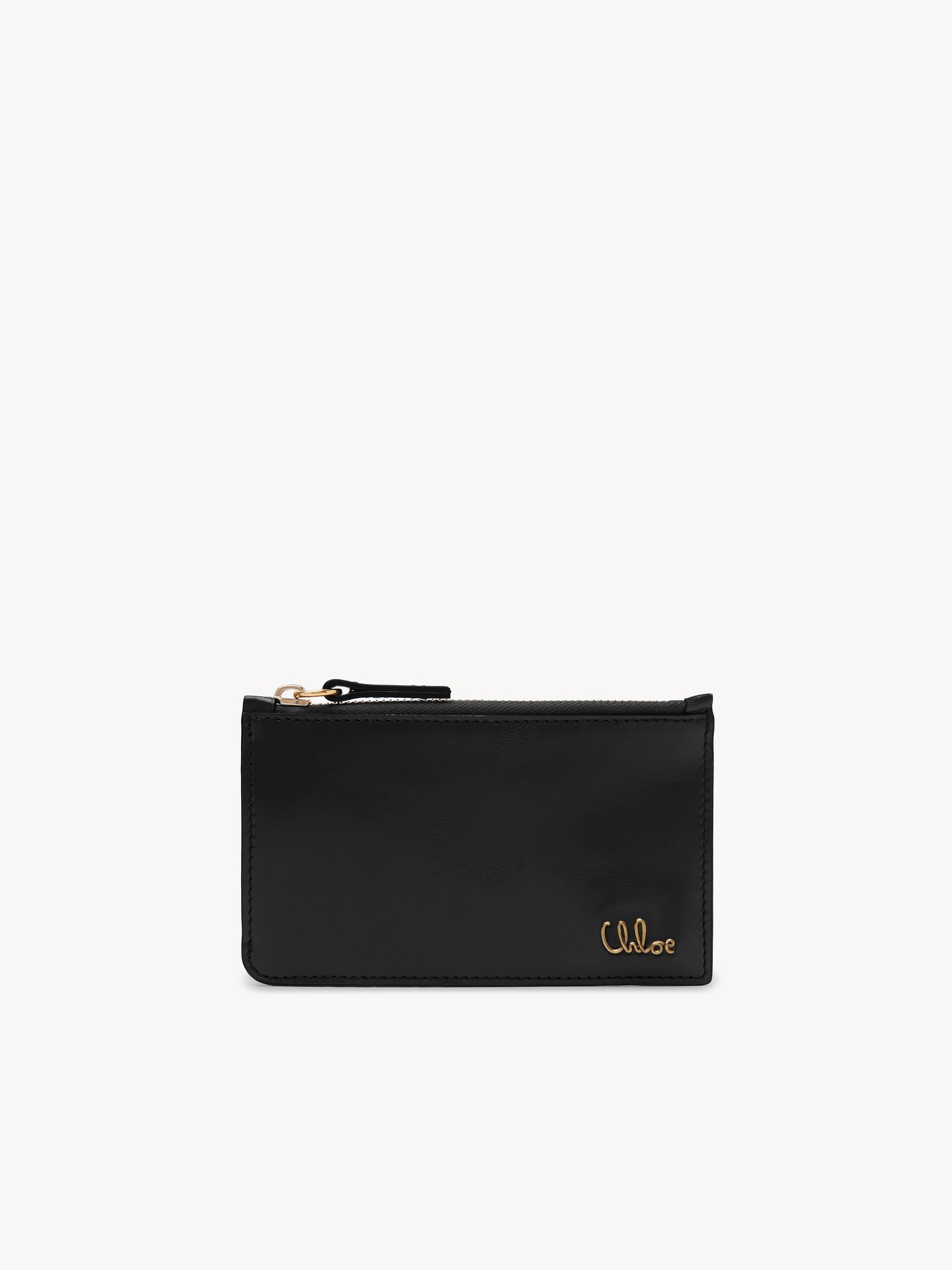 Small Chloé Iconic purse with card slots in shiny leather Shiny calfskin
Black