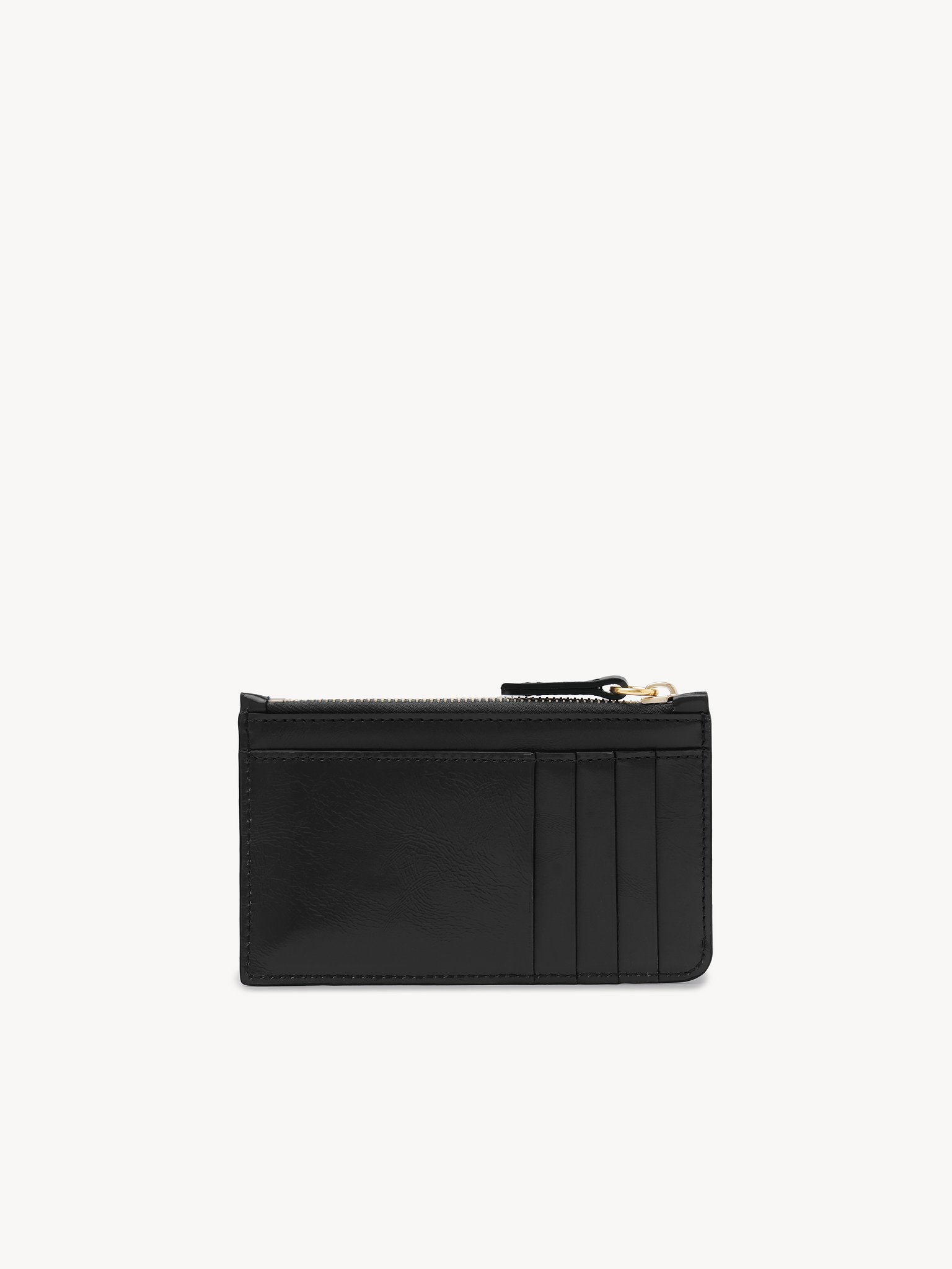 Small Chloé Iconic purse with card slots in shiny leather Shiny calfskin
Black 