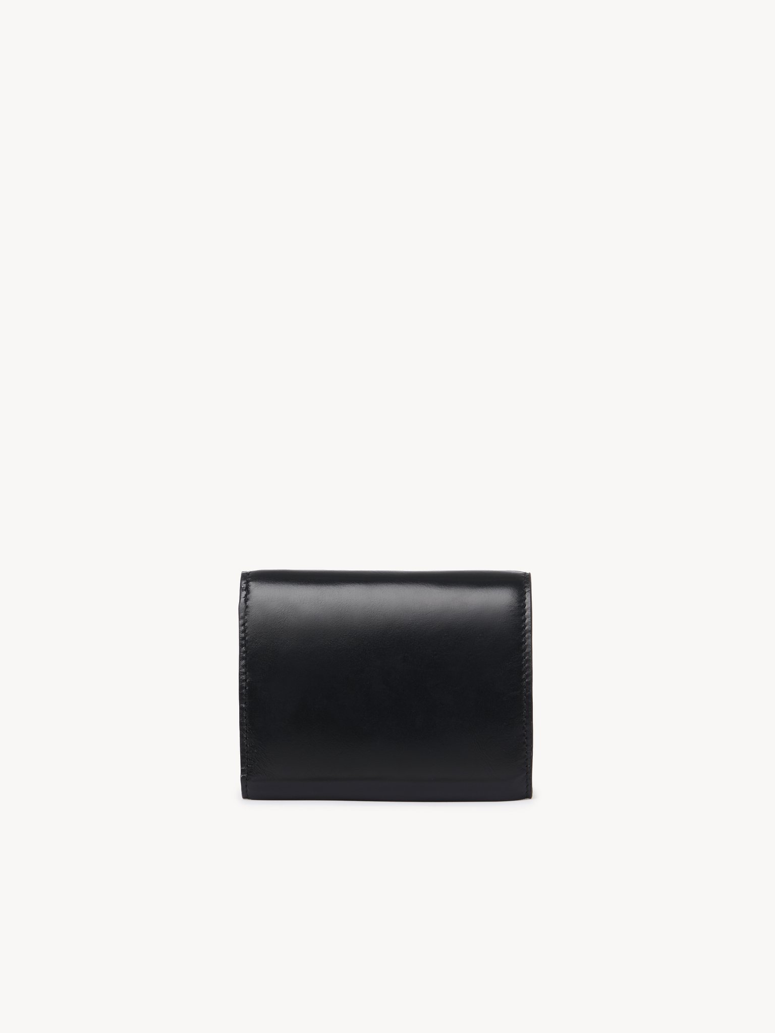 Small Chloé Iconic tri-fold with coin pocket in shiny leather Shiny calfskin
Black 