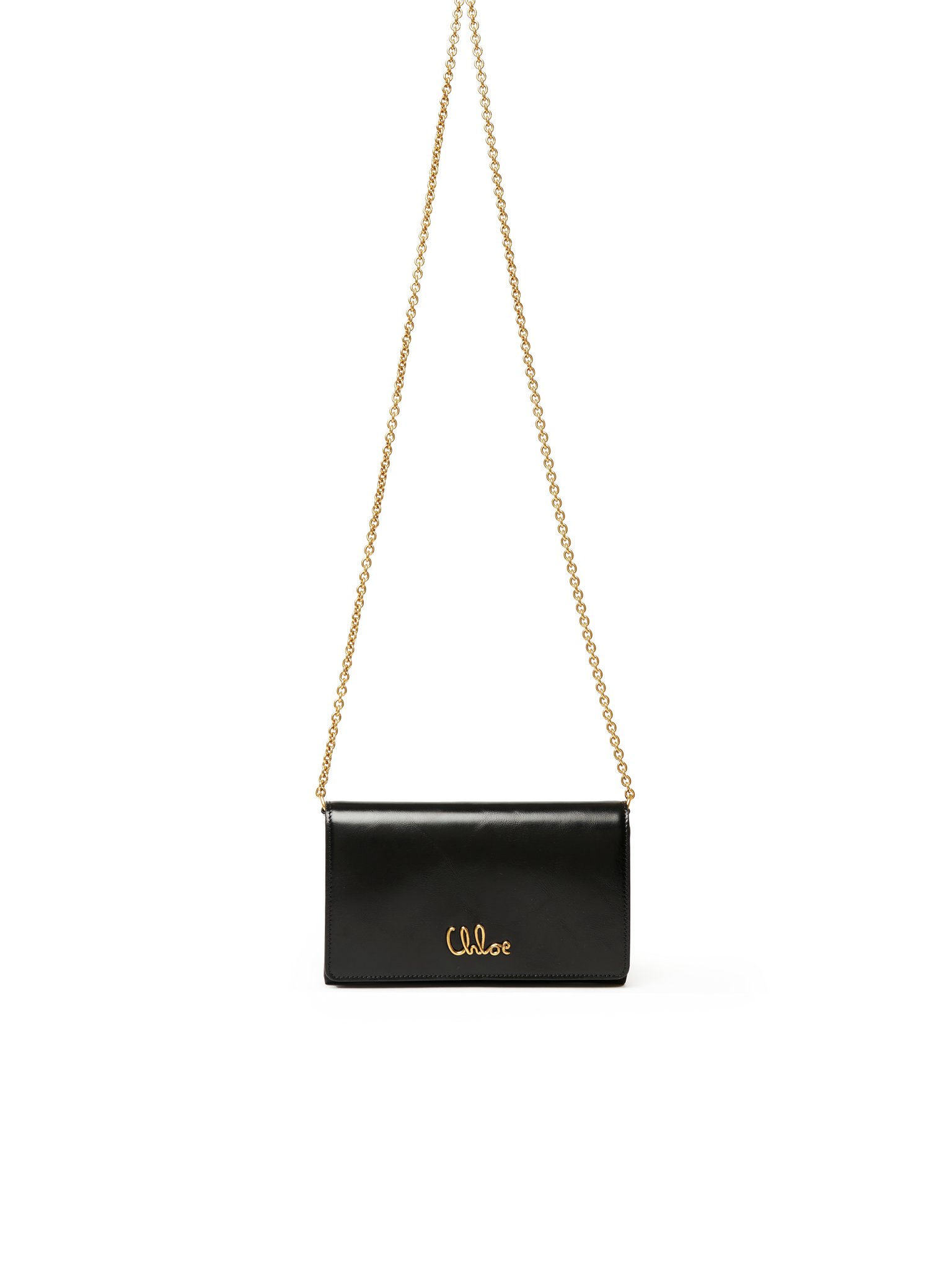 Chloé Iconic flap wallet on chain in shiny leather Shiny calfskin
Black Preview of the product in the shopping bag