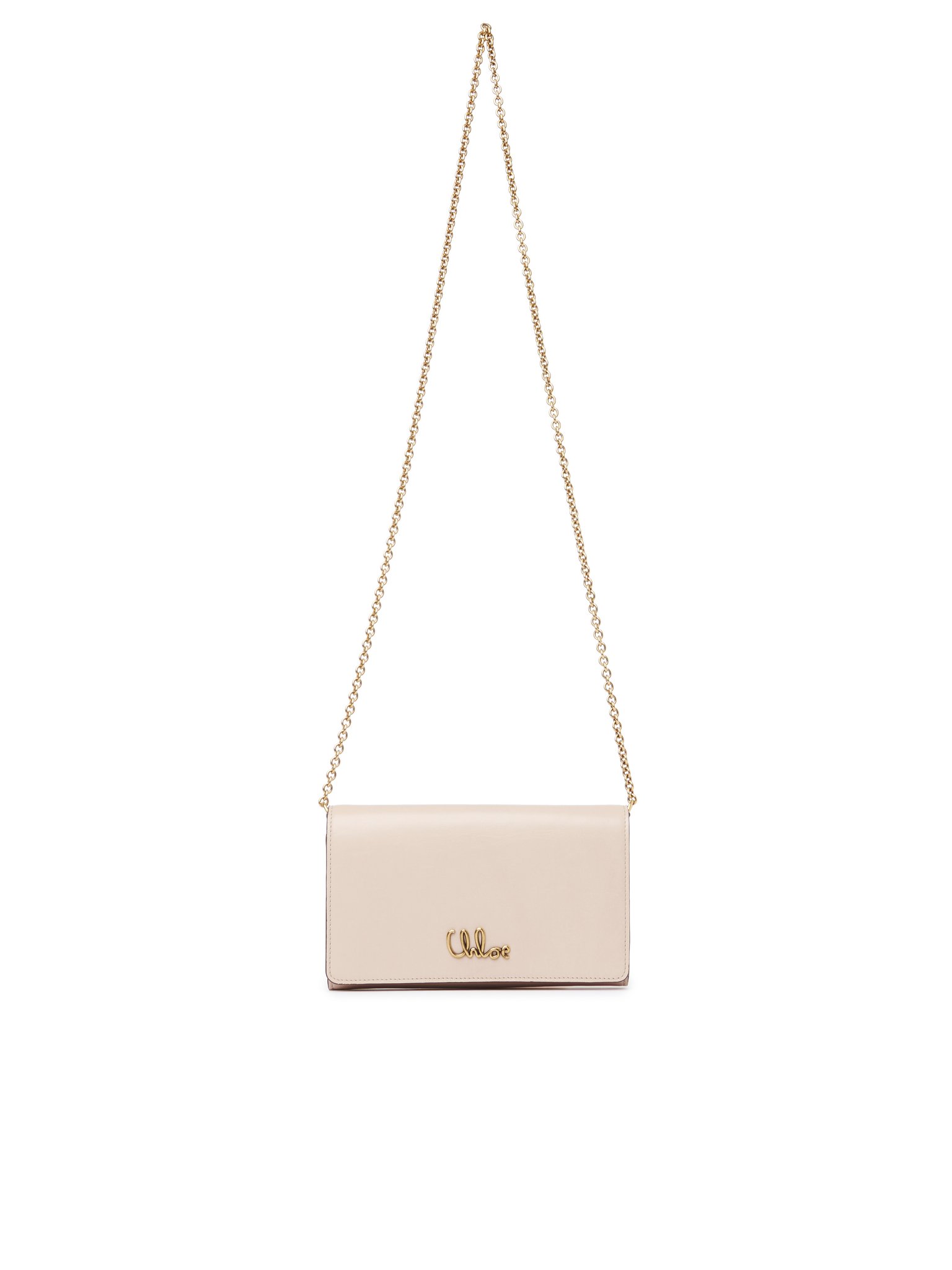 Chloé Iconic flap wallet on chain in shiny leather Shiny calfskin
Cement Pink Preview of the product in the shopping bag