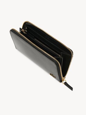 Chloé Iconic zipped long wallet in shiny leather Shiny calfskin
Black Product detail