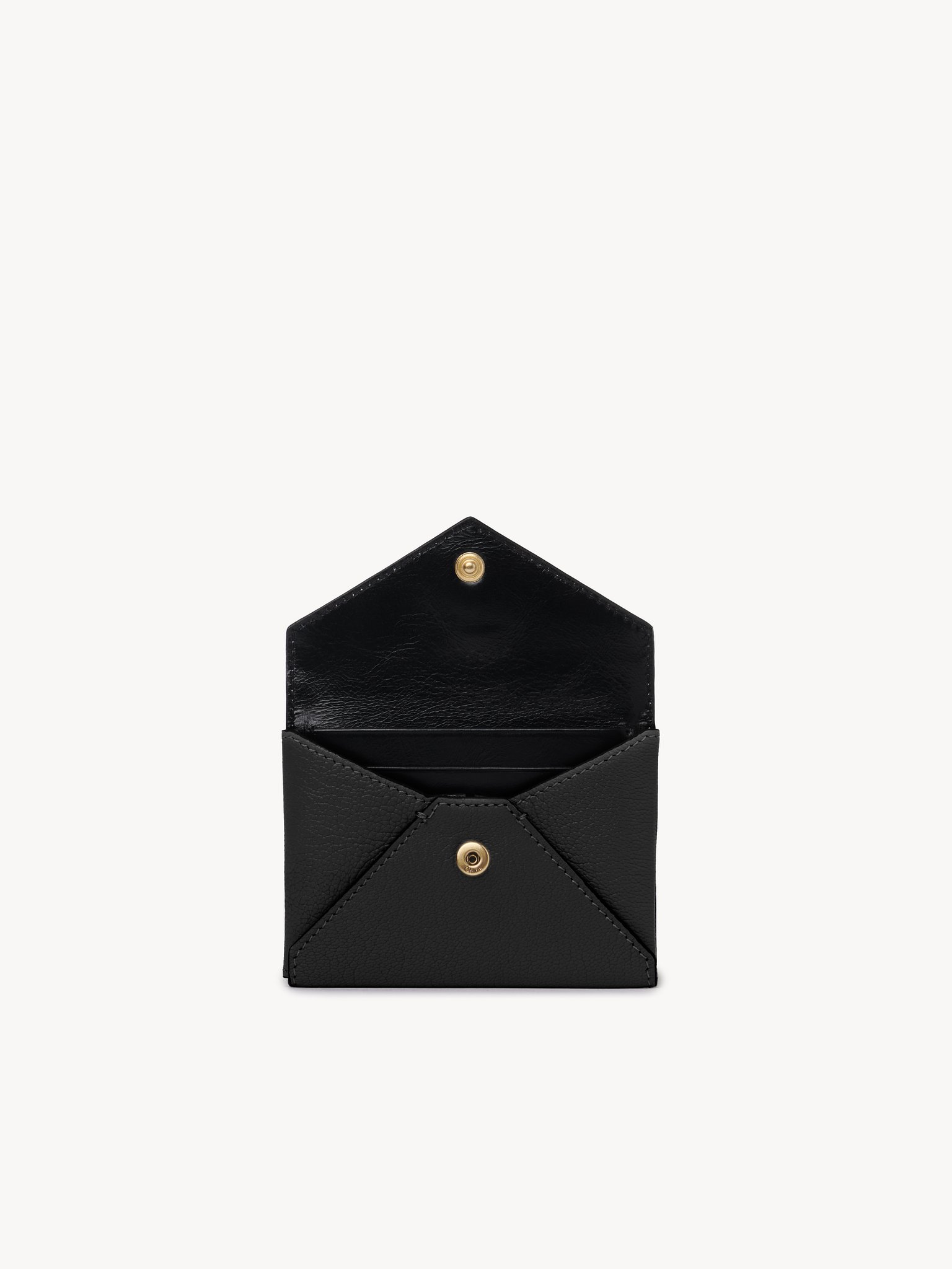 Envelope card holder in grained leather Grained goatskin
Black Product detail