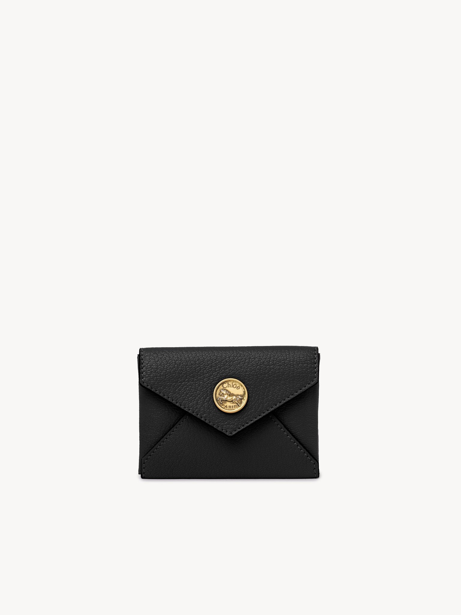 Envelope card holder in grained leather Grained goatskin
Black